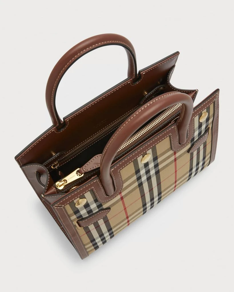 商品Burberry|Title Mini Vintage Check Tote Bag,价格¥17368,第3张图片详细描述