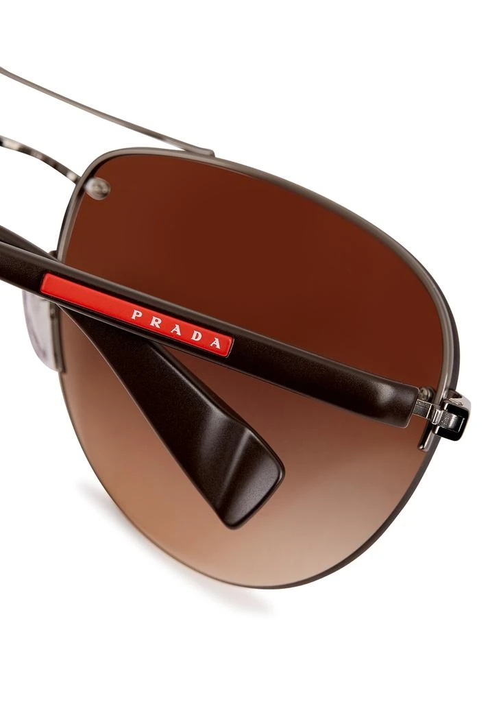 商品Prada|Brown aviator-style sunglasses,价格¥2078,第3张图片详细描述