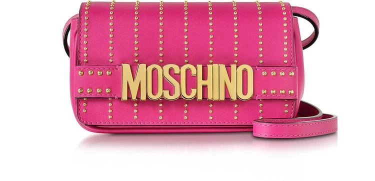 商品Moschino|紫红色皮革斜挎包配铆钉,价格¥3217,第1张图片