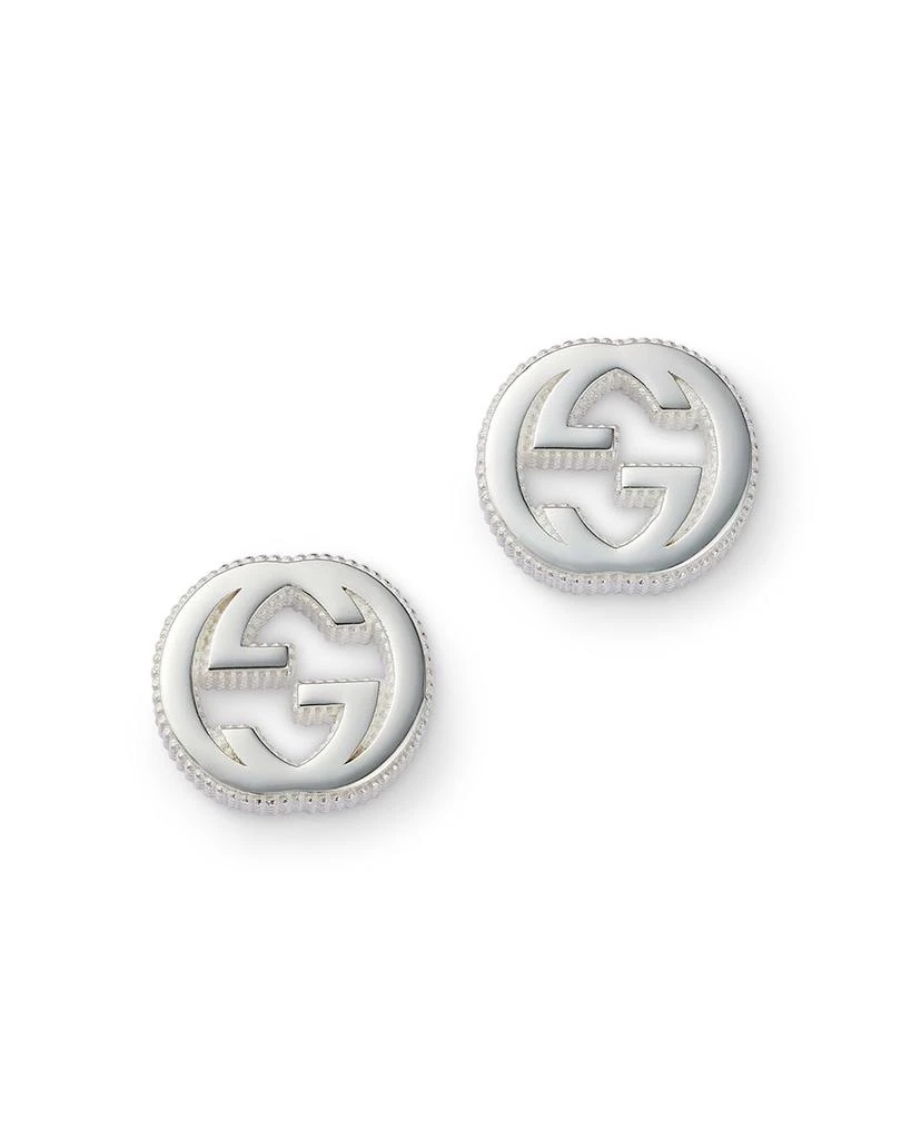 Sterling Silver Interlocking G Stud Earrings 商品
