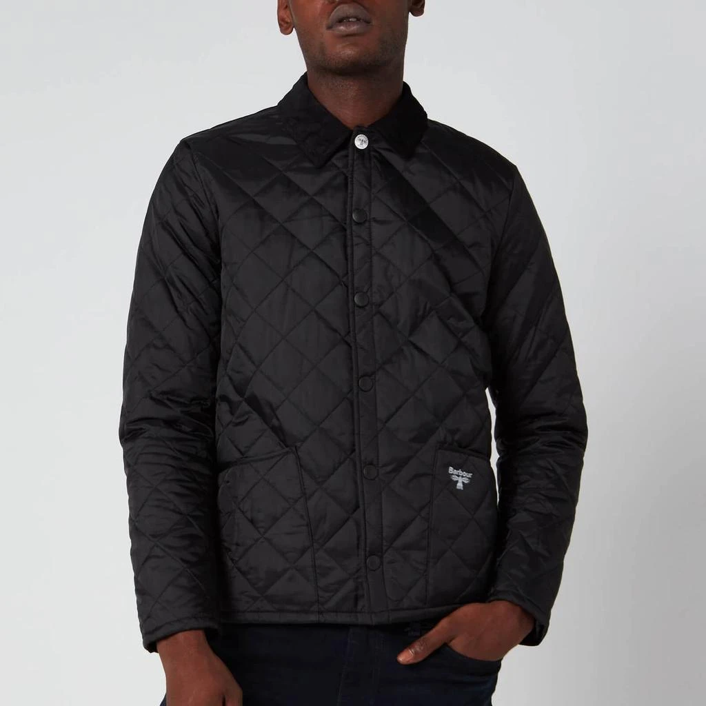 商品Barbour|Barbour Beacon Men's Starling Quilt Jacket - Black,价格¥586,第1张图片