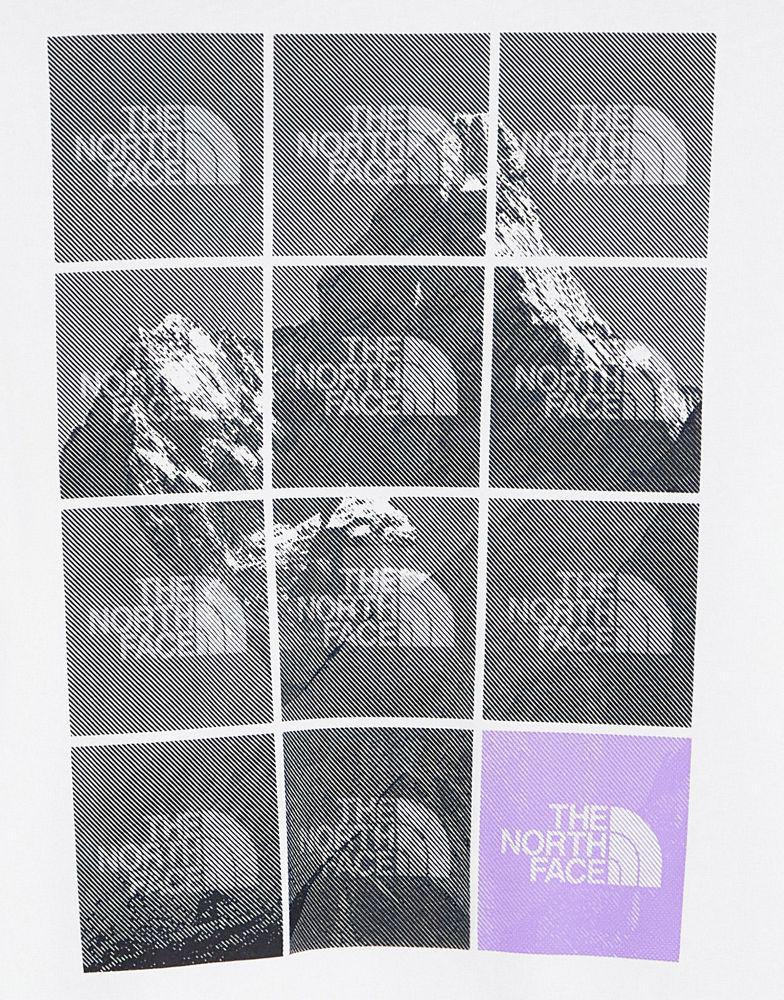 The North Face Repetitive Mountain t-shirt in white Exclusive at ASOS商品第4张图片规格展示