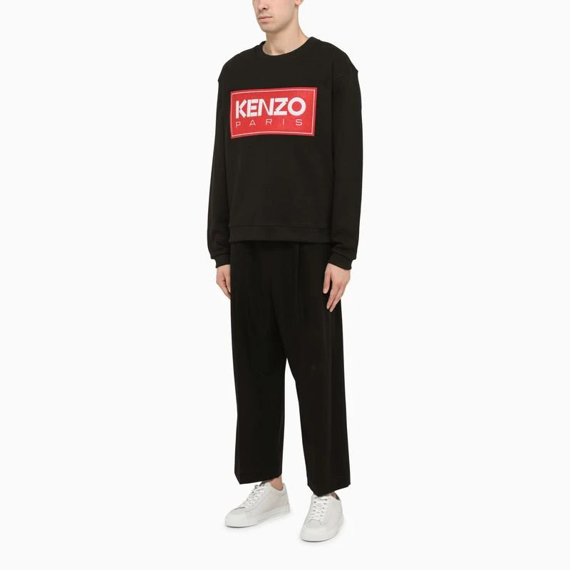 商品Kenzo|Black and red crew neck sweater with logo,价格¥983,第2张图片详细描述