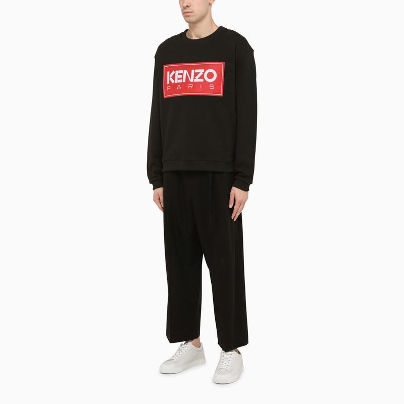 商品Kenzo|Black and red crew neck sweater with logo,价格¥1098,第4张图片详细描述
