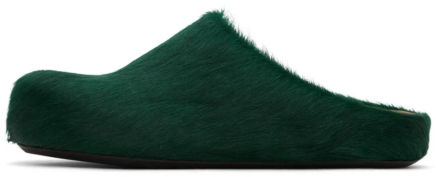 商品Marni|Green Fussbett Sabot Loafers,价格¥4295,第3张图片详细描述