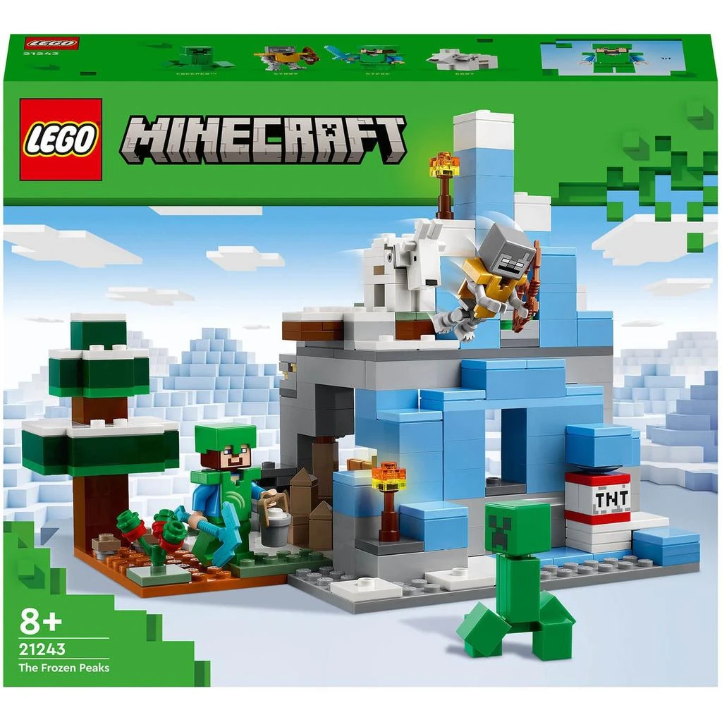 商品LEGO|LEGO Minecraft: The Frozen Peaks Cave Mountain Set (21243),价格¥330,第1张图片