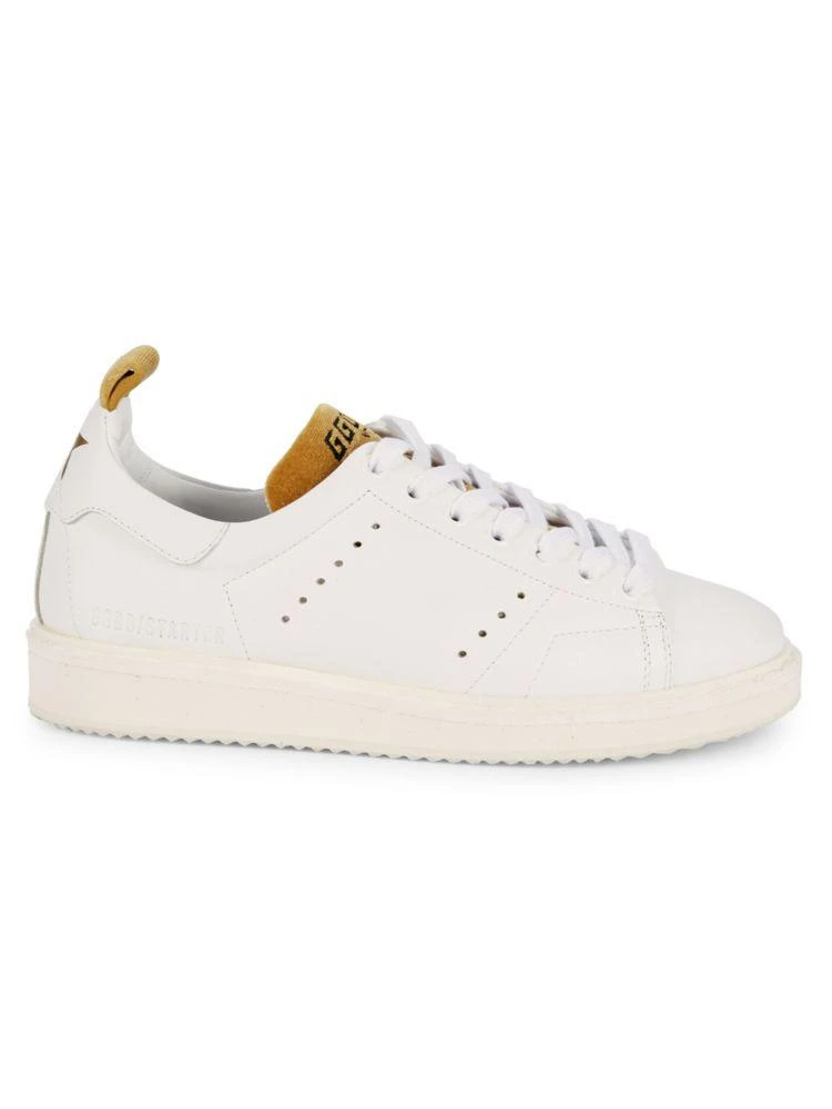 商品Golden Goose|Starter Velvet & Leather Sneakers,价格¥2698,第1张图片