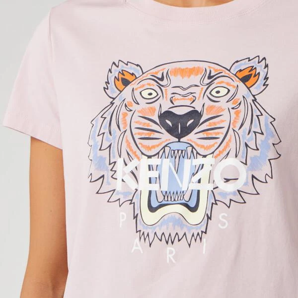 商品Kenzo|KENZO Women's 经典虎头T恤 - Faded Pink,价格¥583,第4张图片详细描述