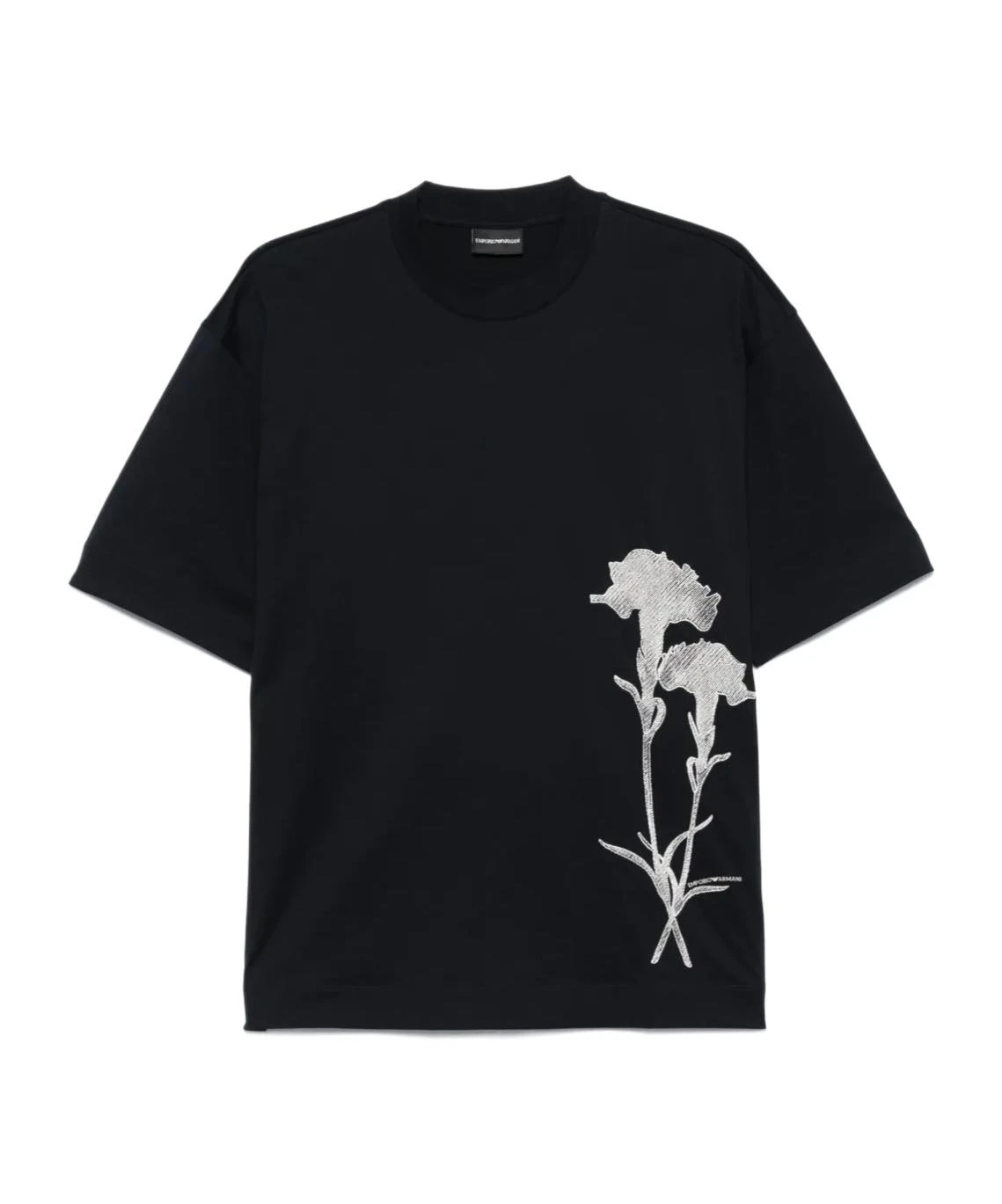 商品【商品预售7天】 Emporio Armani|Emporio Armani 男士T恤 EM001026AF13669MB246 黑色,价格¥830,第1张图片