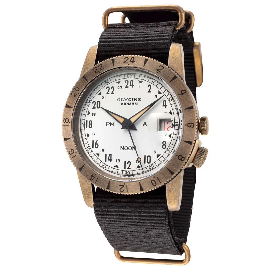 商品Glycine|Glycine Airman Vintage Noon Men's Automatic Watch,价格¥4151,第1张图片