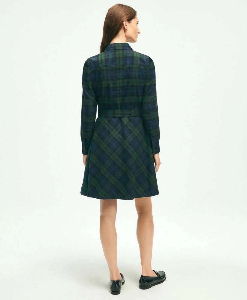 商品Brooks Brothers|Brushed Cotton Flannel A-Line Shirt Dress,价格¥925,第2张图片详细描述
