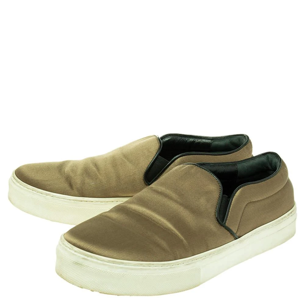 商品[二手商品] Celine|Celine Olive Green Satin Slip On Sneakers Size 39,价格¥958,第4张图片详细描述