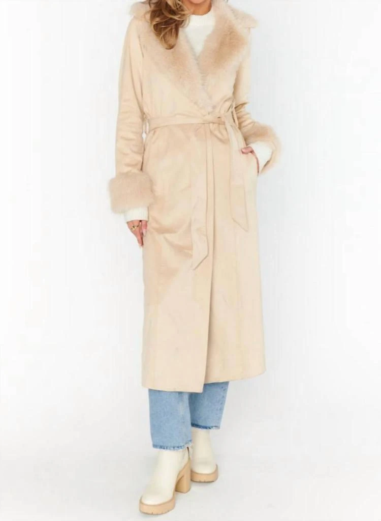 商品Show Me Your Mumu|Penny Lane Coat In Beige,价格¥1324,第2张图片详细描述