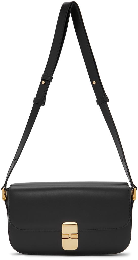 Black Grace Baguette Shoulder Bag商品第4张图片规格展示