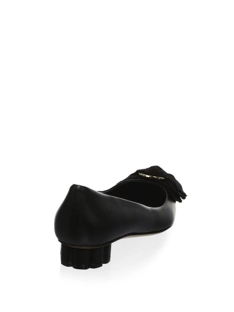 商品Salvatore Ferragamo|Salvatore Ferragamo - Bow Leather Flats,价格¥2658,第2张图片详细描述