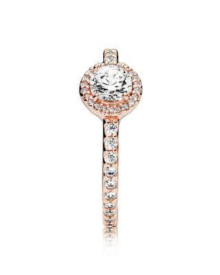 商品PANDORA|Ring - Sterling Silver & Cubic Zirconia Rose Classic Elegance,价格¥748,第3张图片详细描述