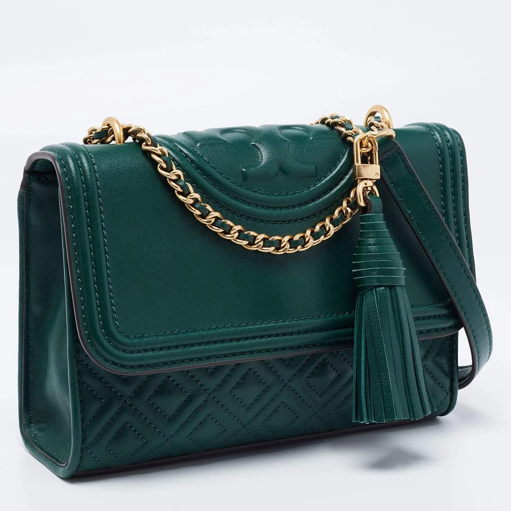 商品[二手商品] Tory Burch|Tory Burch Green Leather Fleming Shoulder Bag,价格¥2741,第3张图片详细描述