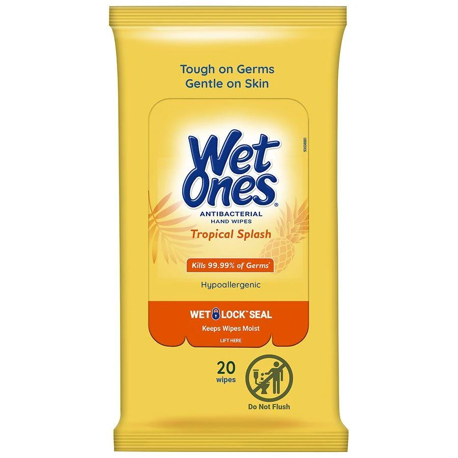 商品Wet Ones|Antibacterial Hand Wipes Tropical Splash,价格¥22,第1张图片