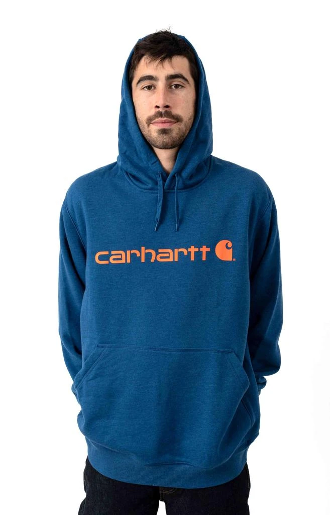 商品Carhartt|(103873) Force Delmont Signature Graphic Pullover Hoodie - Light Huron Heather,价格¥337,第1张图片