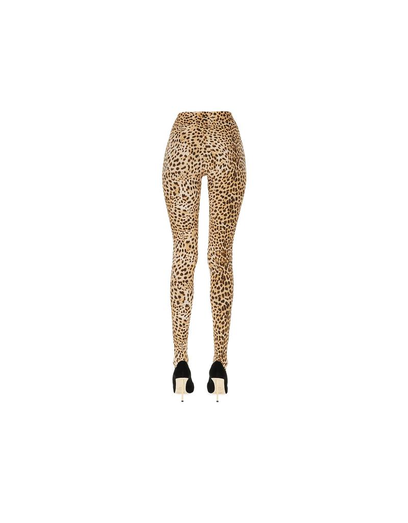 Leggings Con Stampa Animalier商品第3张图片规格展示