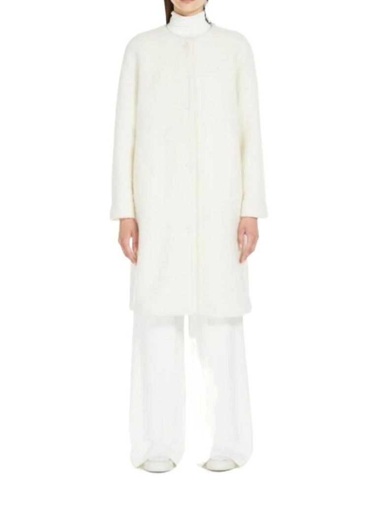 商品Weekend Max Mara|Max Mara Women&#39;s  White Other Materials Coat,价格¥2591,第2张图片详细描述