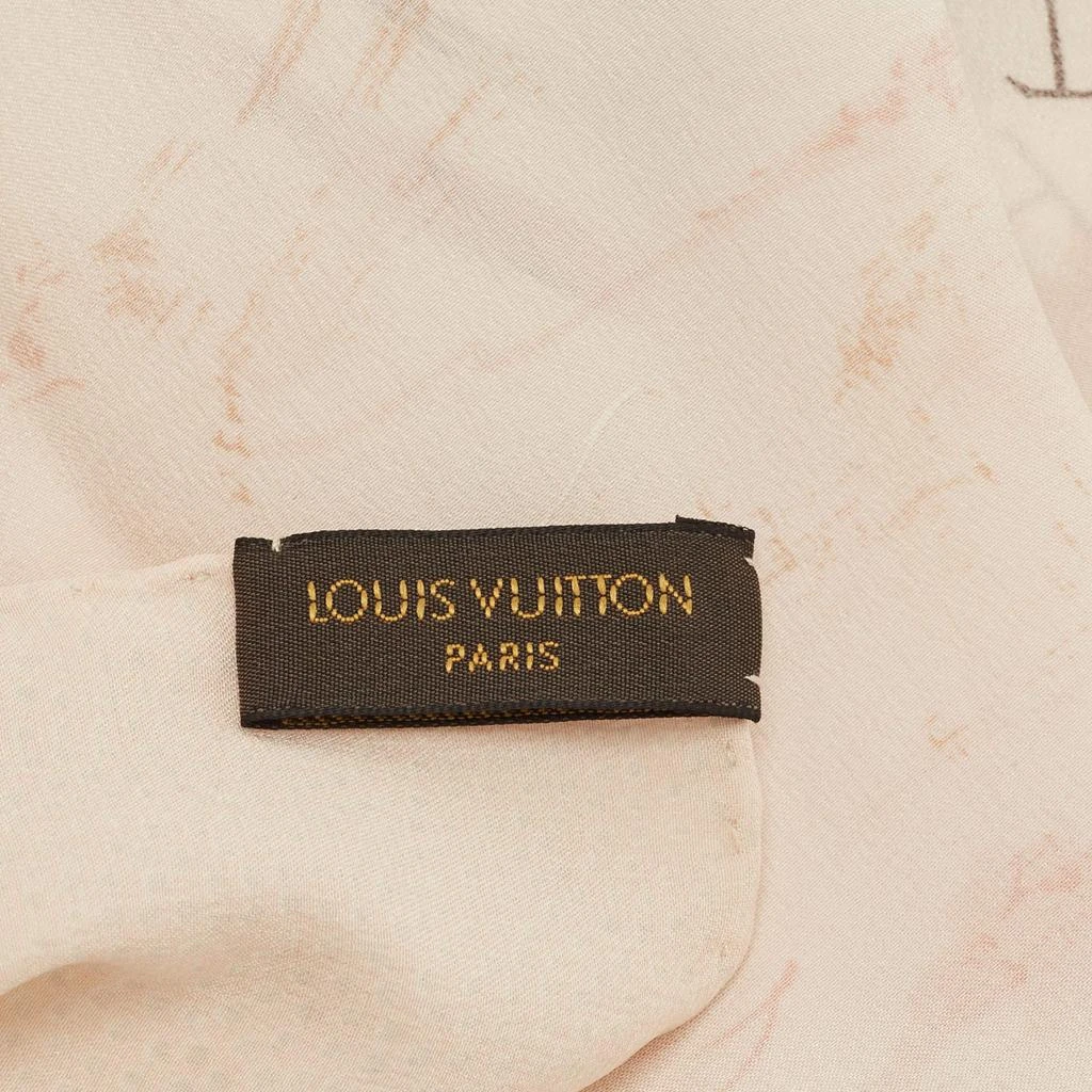 商品[二手商品] Louis Vuitton|Louis Vuitton Cream Les Decors Parisiens au XIX Siecle Silk Stole,价格¥4418,第5张图片详细描述