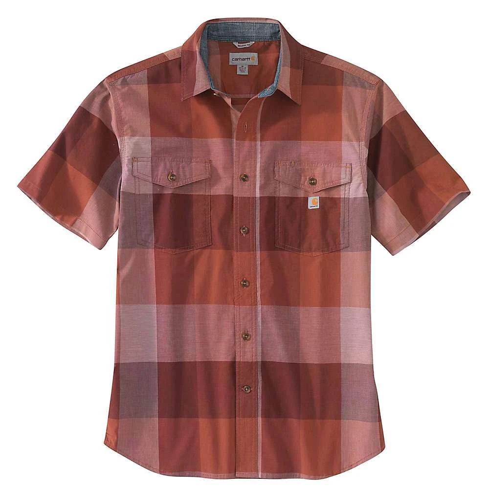 商品Carhartt|Men's Rugged Flex Relaxed Fit Lightweight SS Plaid Shirt,价格¥185,第2张图片详细描述