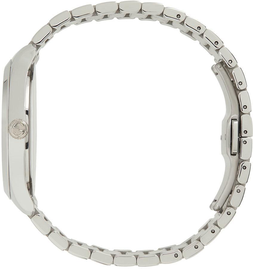 商品Gucci|Silver & Black G-Timeless Watch,价格¥9614,第4张图片详细描述