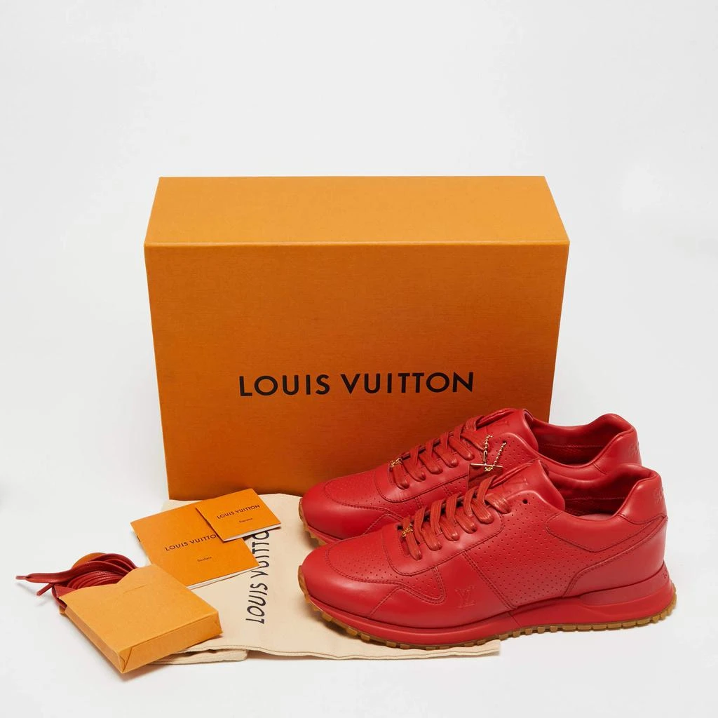 Louis Vuitton x Supreme Red Leather Run Away Low Top Sneakers Size 42 商品