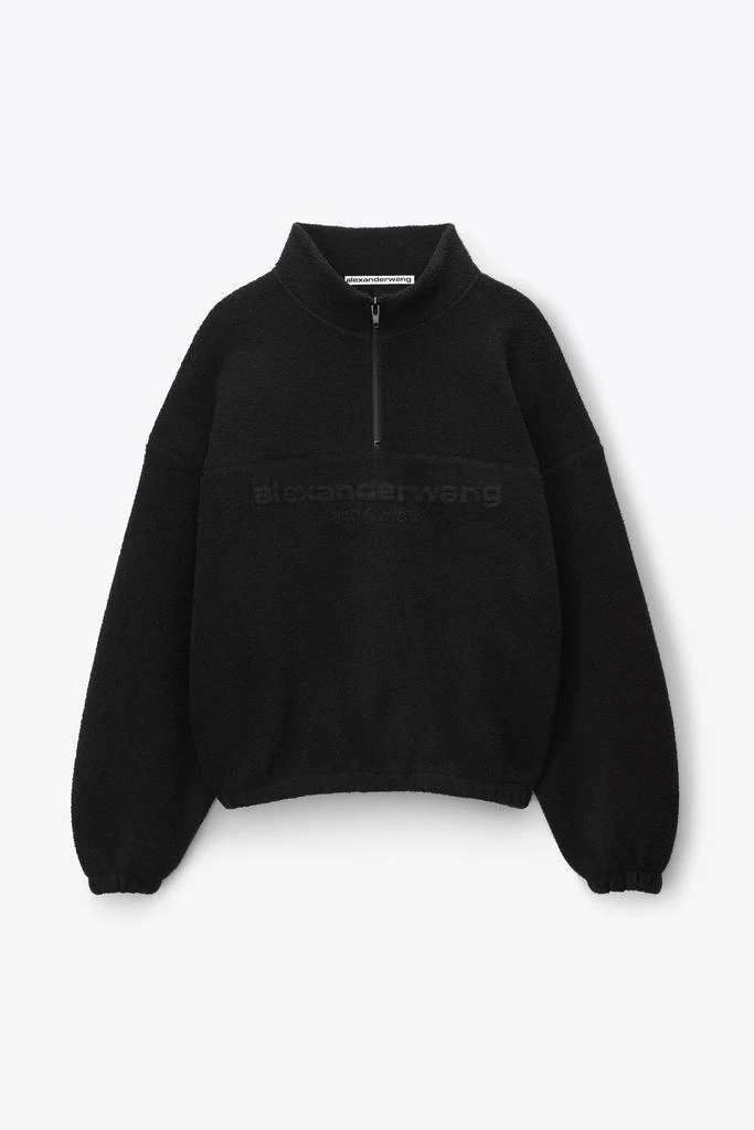 商品Alexander Wang|Half Zip Sweatshirt In Towel Terry,价格¥3053,第3张图片详细描述