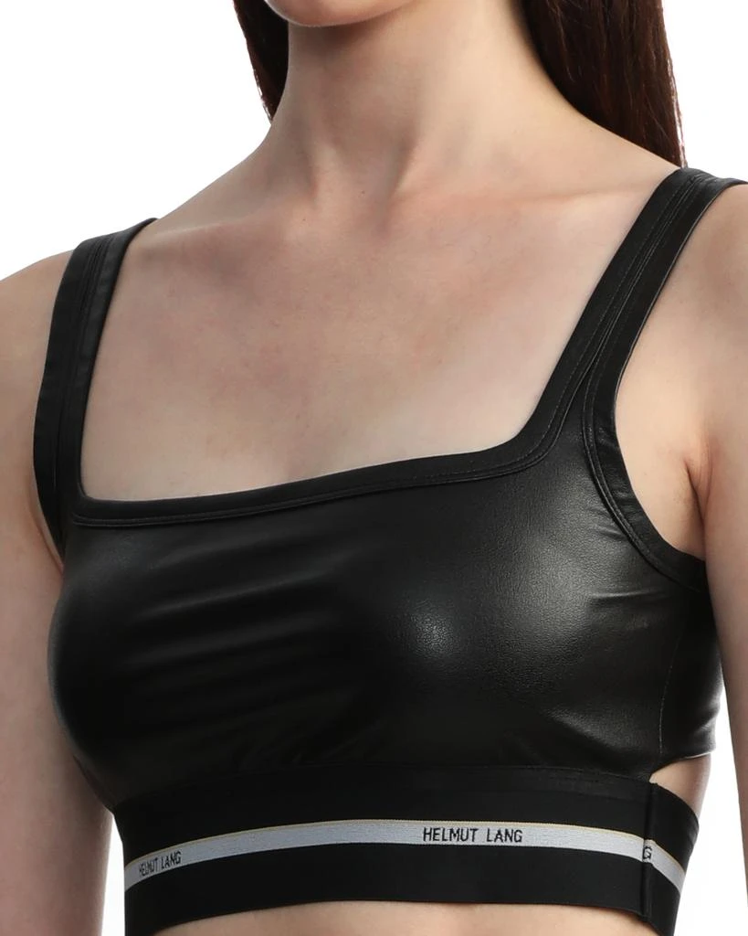 商品Helmut Lang|Faux leather bra top,价格¥599,第5张图片详细描述