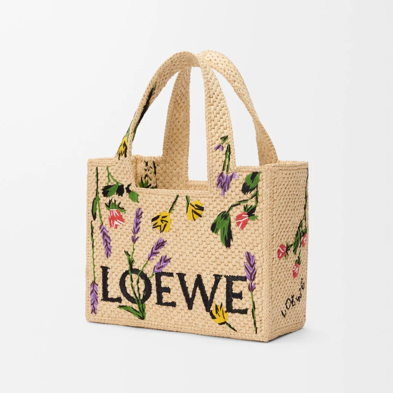 商品Loewe|LOEWE罗意威 Font 小号拉菲草手提包,价格¥11567,第5张图片详细描述