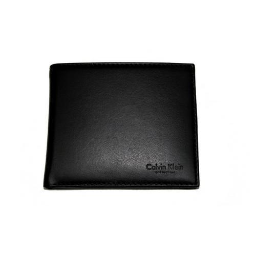 商品Calvin Klein|Calvin Klein  皮质钱包 - 黑色,价格¥554,第1张图片