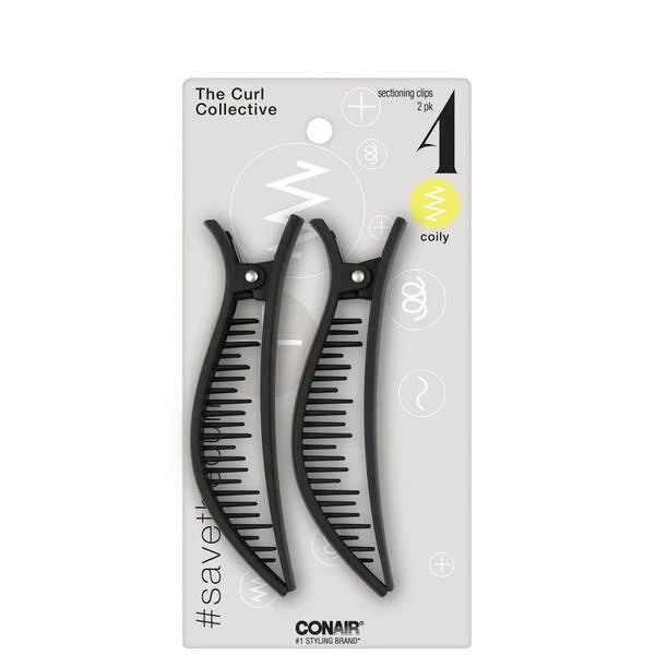 商品Conair|Conair Coily Hair Sectioning Clips,价格¥40,第2张图片详细描述