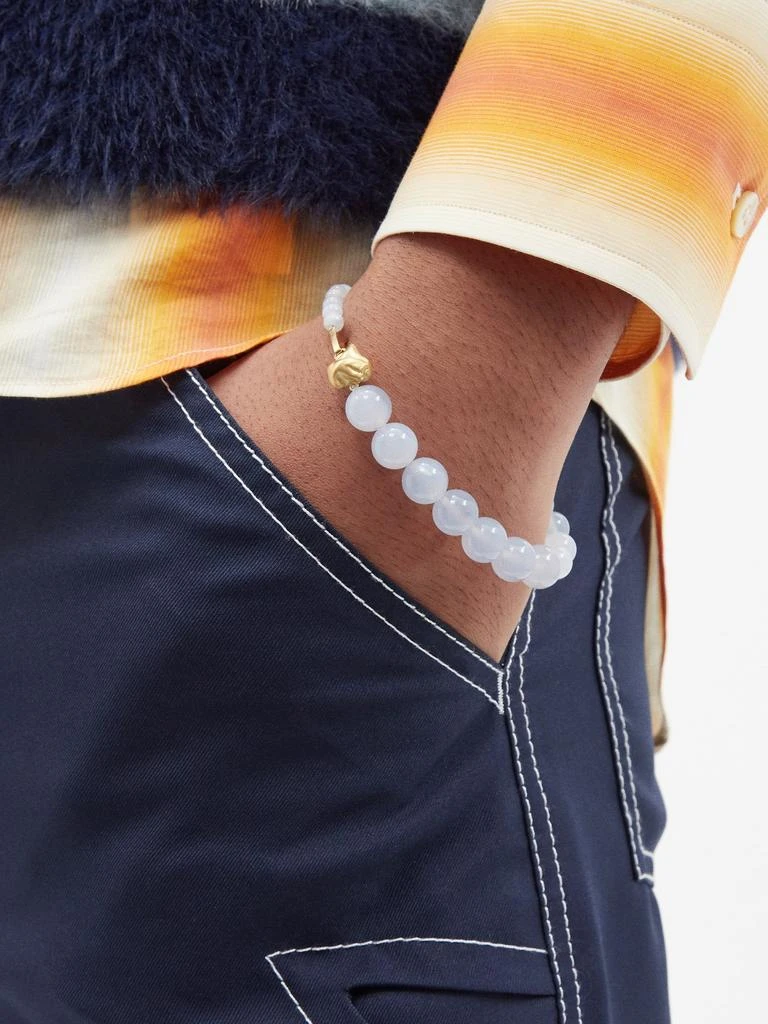 商品Completedworks|Agate & 14kt gold-plated beaded bracelet,价格¥1455,第2张图片详细描述