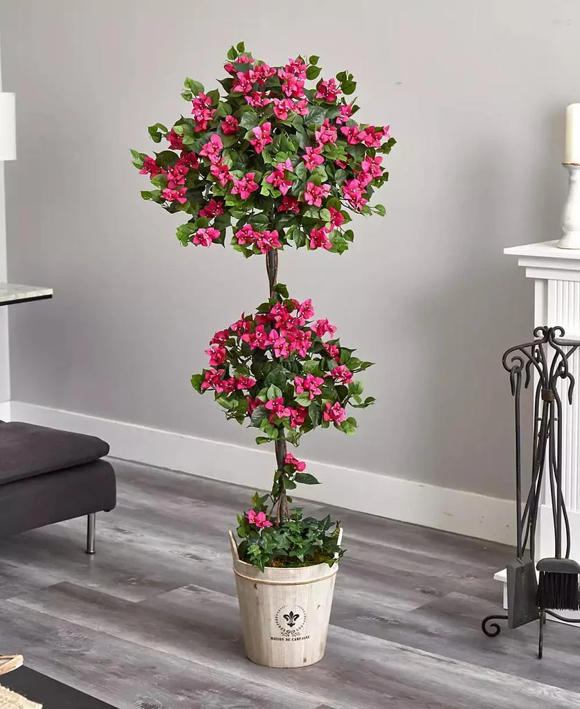 5.5' Bougainvillea Artificial Tree with European Barrel Planter 商品