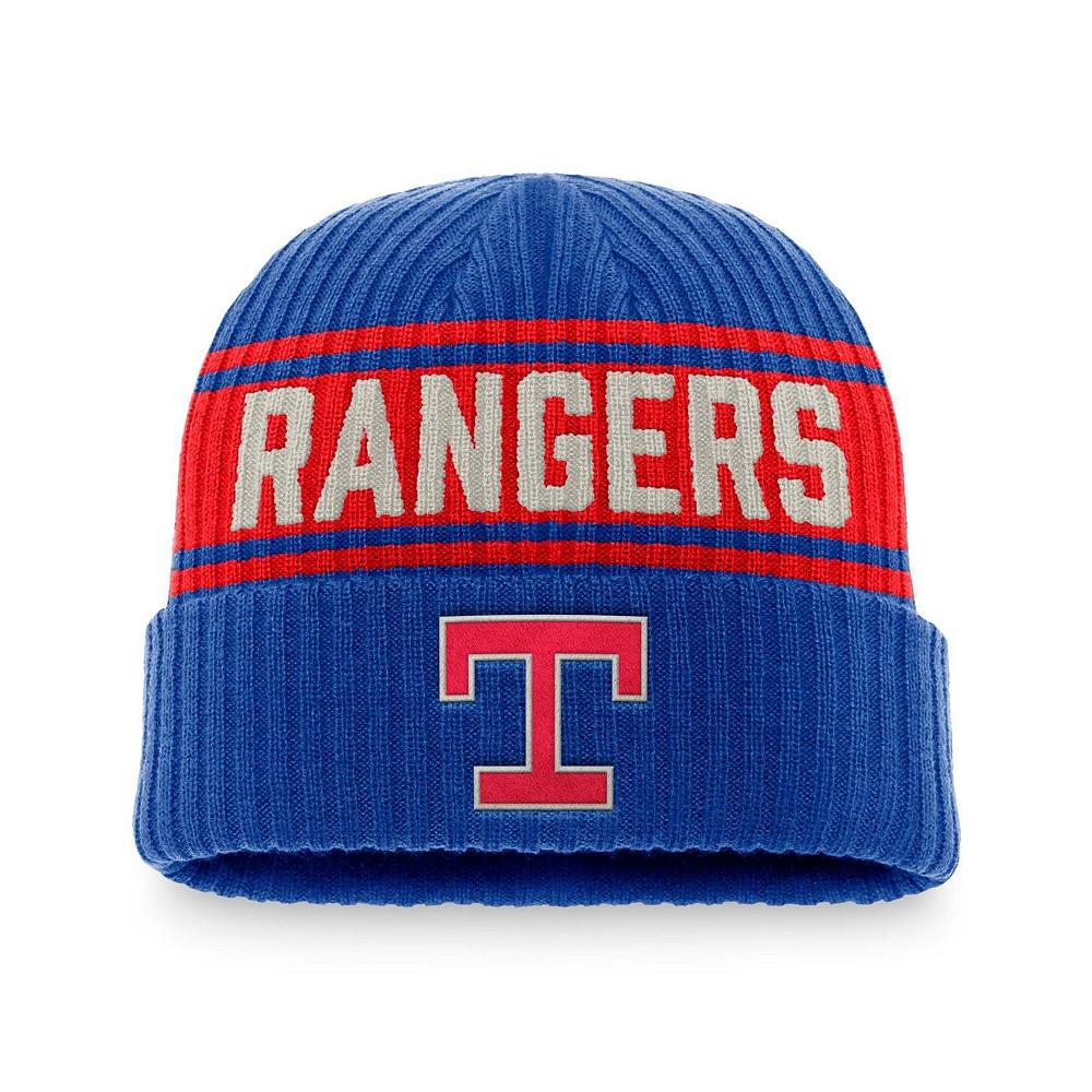 Men's Branded Royal, Red Texas Rangers True Classic Retro Cuffed Knit Hat商品第1张图片规格展示