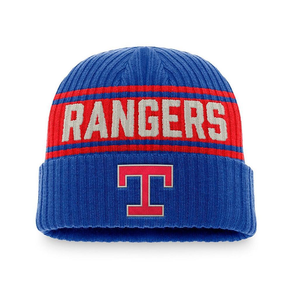 商品Fanatics|Men's Branded Royal, Red Texas Rangers True Classic Retro Cuffed Knit Hat,价格¥173,第1张图片