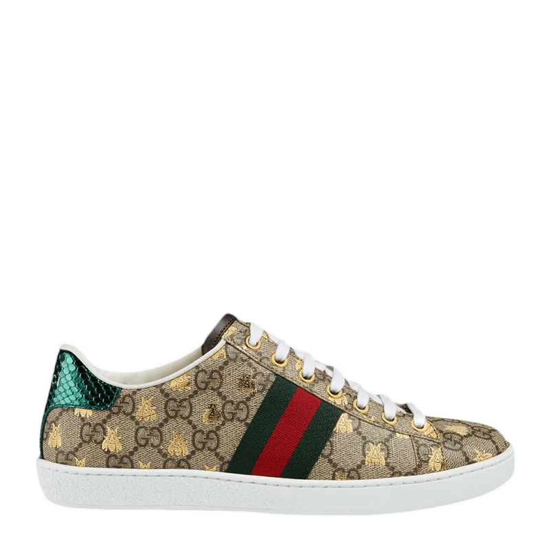 商品[国内直发] Gucci|GUCCI 女士米印花运动鞋 550051-9N050-8465,价格¥6779,第1张图片