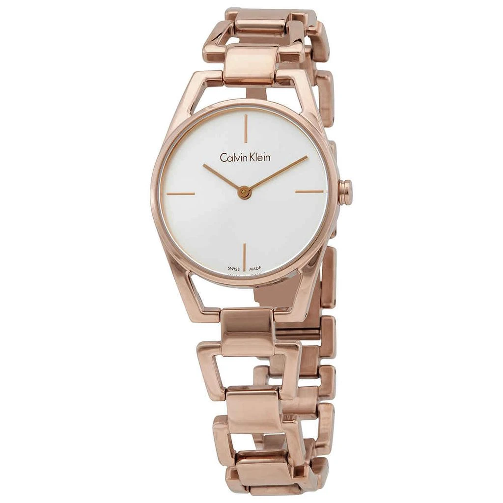 商品Calvin Klein|Calvin Klein Dainty Quartz Silver Dial Ladies Watch K7L23646,价格¥407,第1张图片