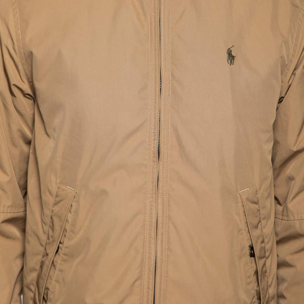 Polo Ralph Lauren Beige Synthetic Bomber Jacket S商品第4张图片规格展示