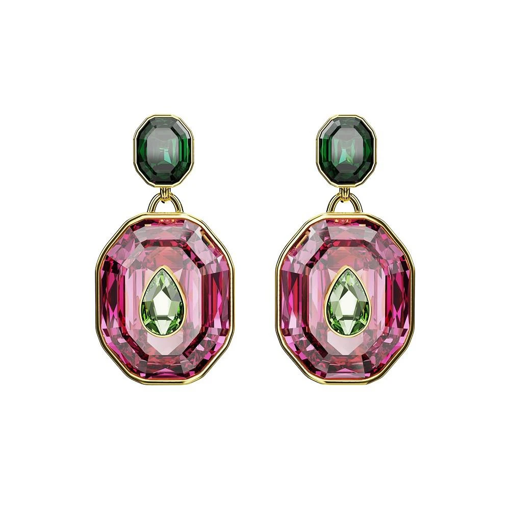 商品Swarovski|Crystal Mixed Cuts Chroma Drop Earrings,价格¥693,第1张图片