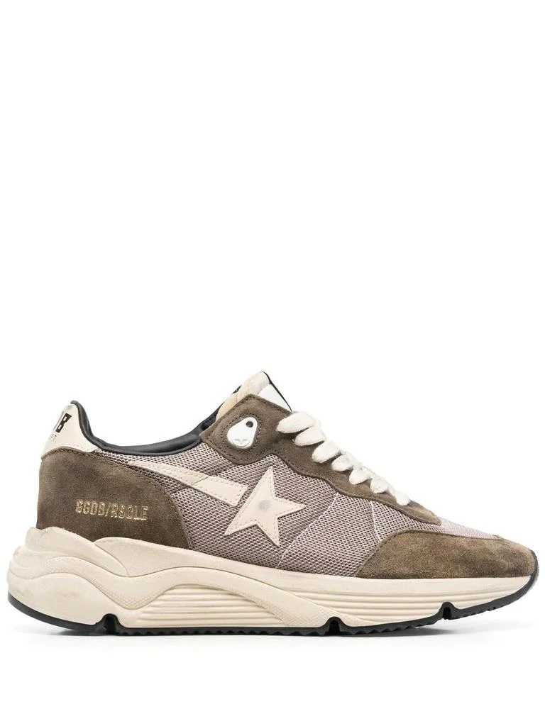 商品Golden Goose|GOLDEN GOOSE WOMEN NET AND LEATHER STAR RUNNING SNEAKERS,价格¥2171,第1张图片