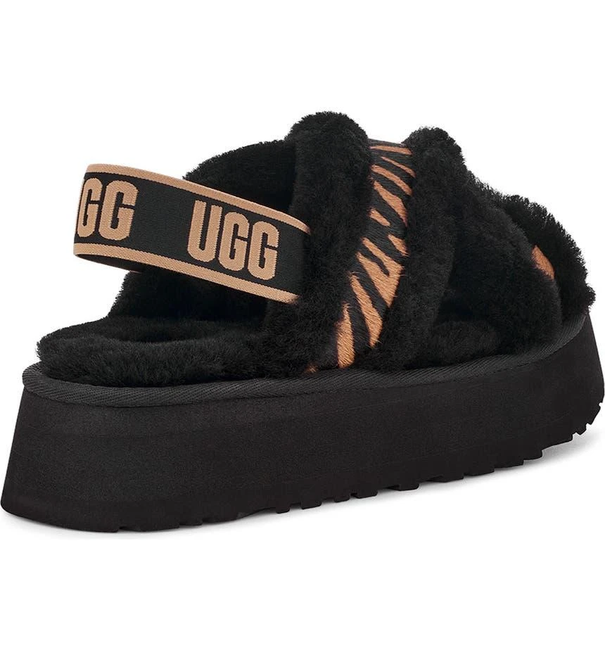 商品UGG|Disco Cross Genuine Shearling Tiger Print Slide,价格¥450,第2张图片详细描述