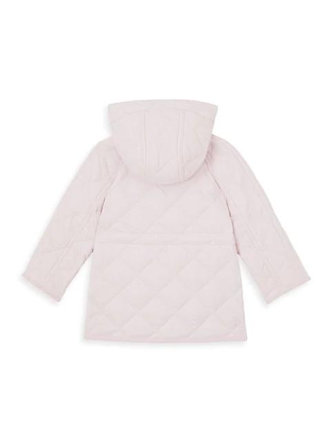 Baby's & Little Girl's Reilly Diamond Quilted Hooded Jacket商品第2张图片规格展示