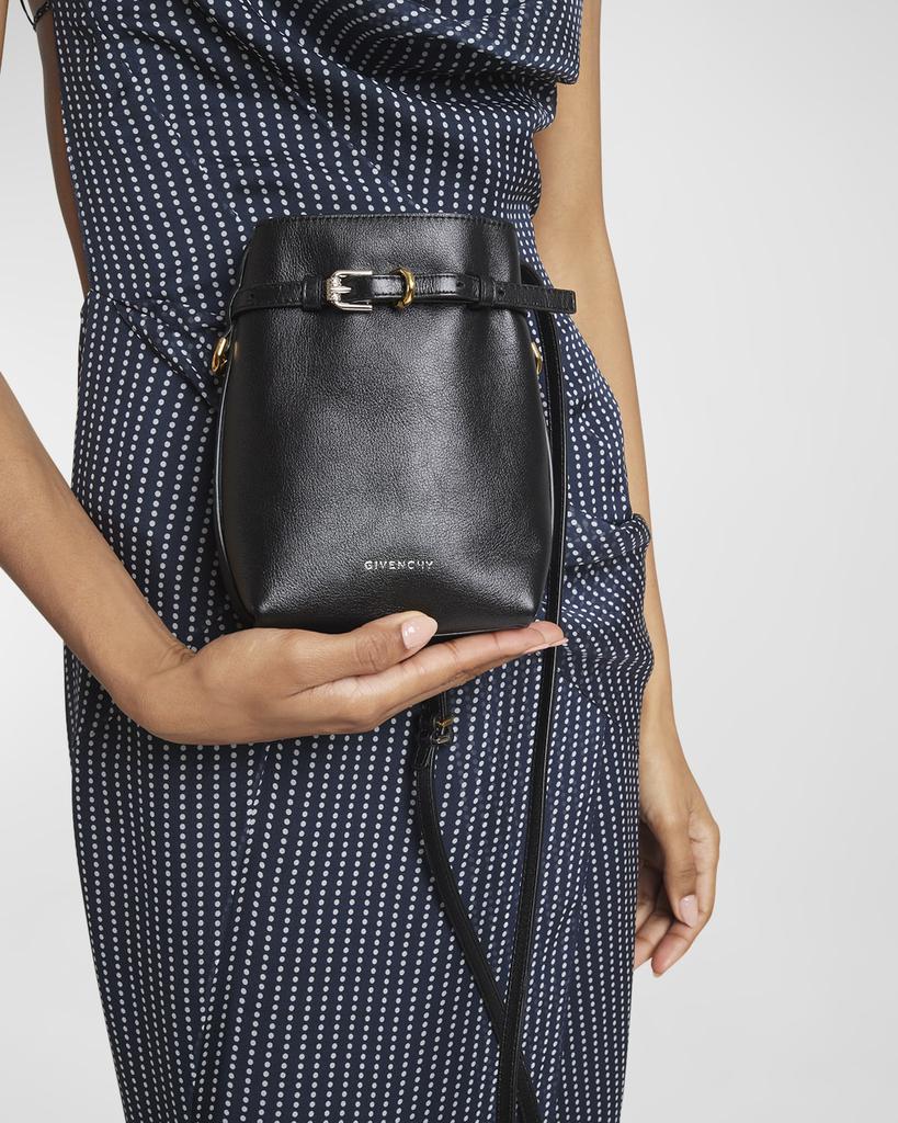 Givenchy Voyou Phone Pouch Bucket Bag in Shiny Tumbled