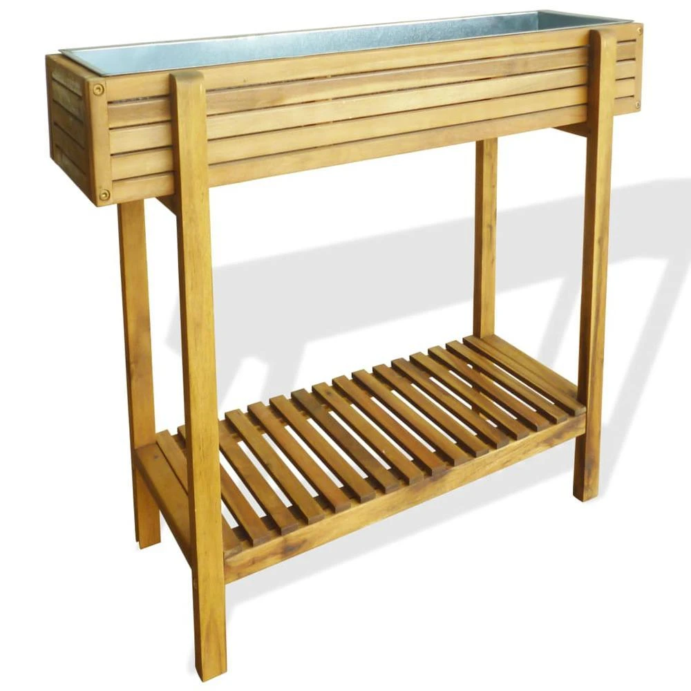 商品VidaXL|Raised Garden Raised Bed Solid Acacia Wood and Zinc, 43793,价格¥1183,第1张图片