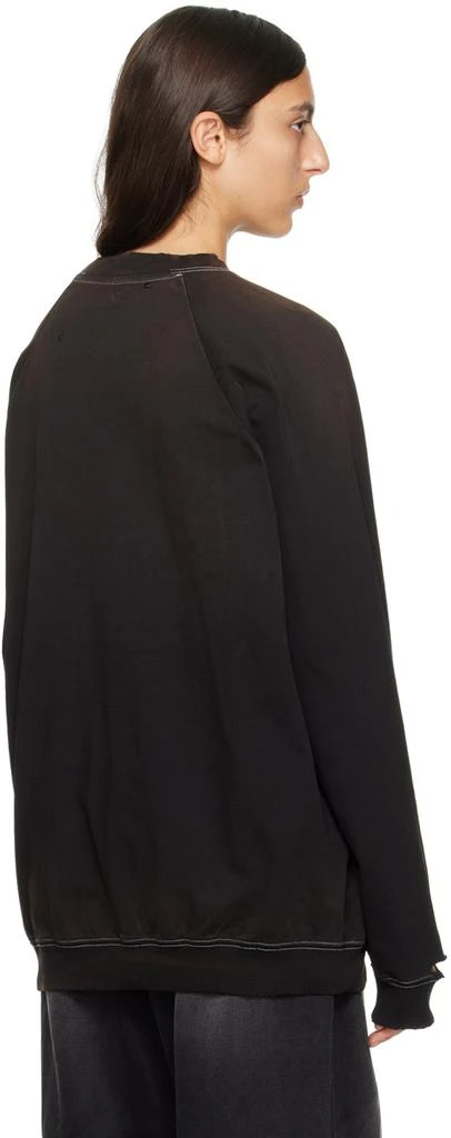 商品We11done|Black Distressed Sweatshirt,价格¥908,第3张图片详细描述