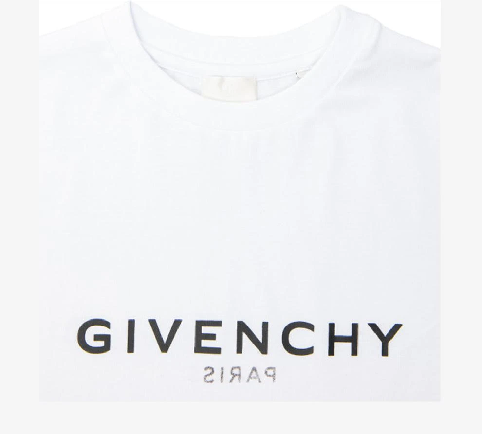 商品Givenchy|大童款 白色logo印花T恤【香港仓极速发货】,价格¥1186,第5张图片详细描述