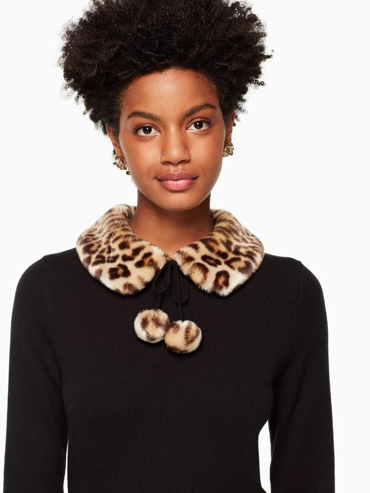 商品Kate Spade|leopard-print collar sweater,价格¥1652,第2张图片详细描述